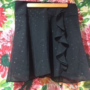 LOFT Shimmer Dot Cascade Skirt 12P